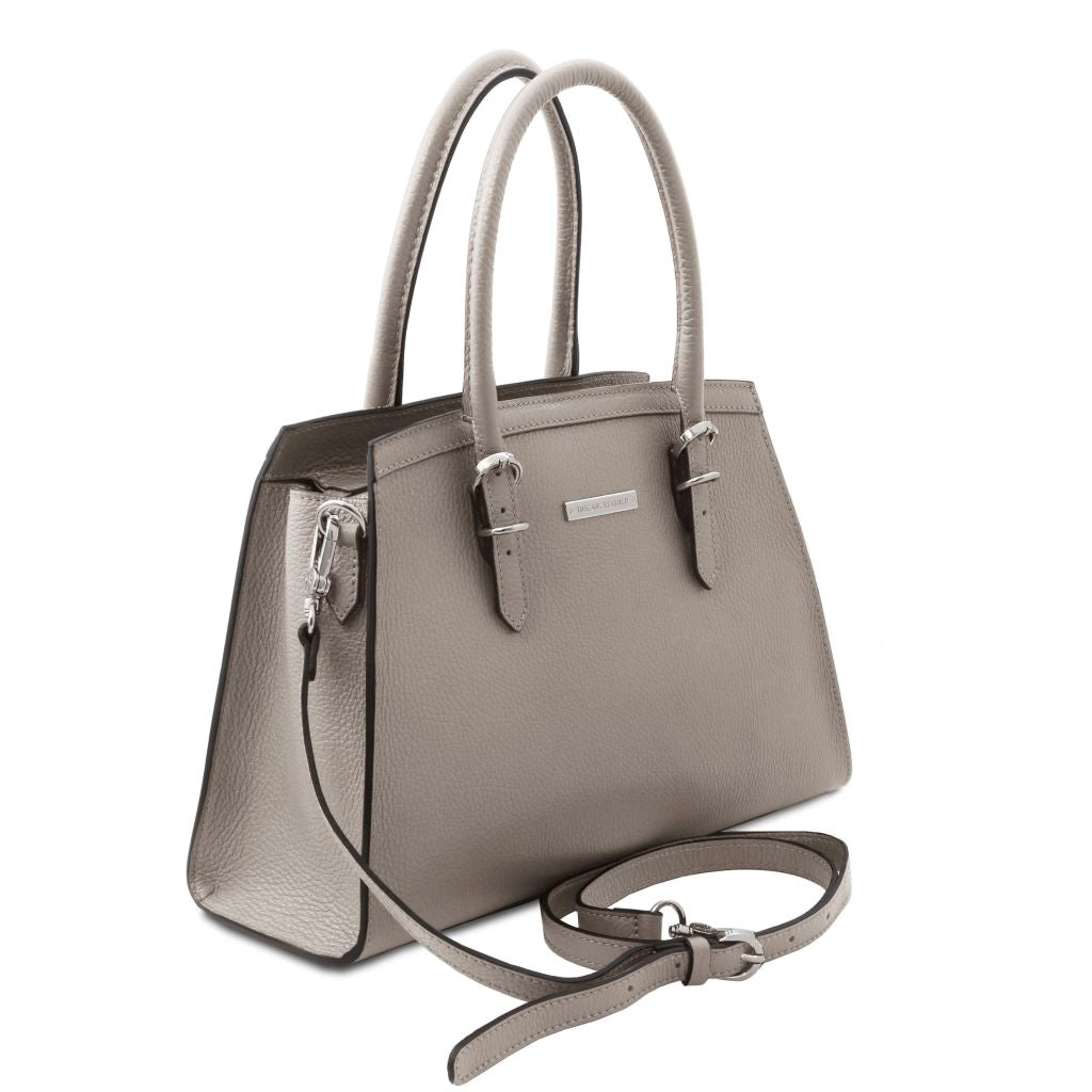 tl-bag-leather-handbag-tl142147 - Light grey - kuva 2