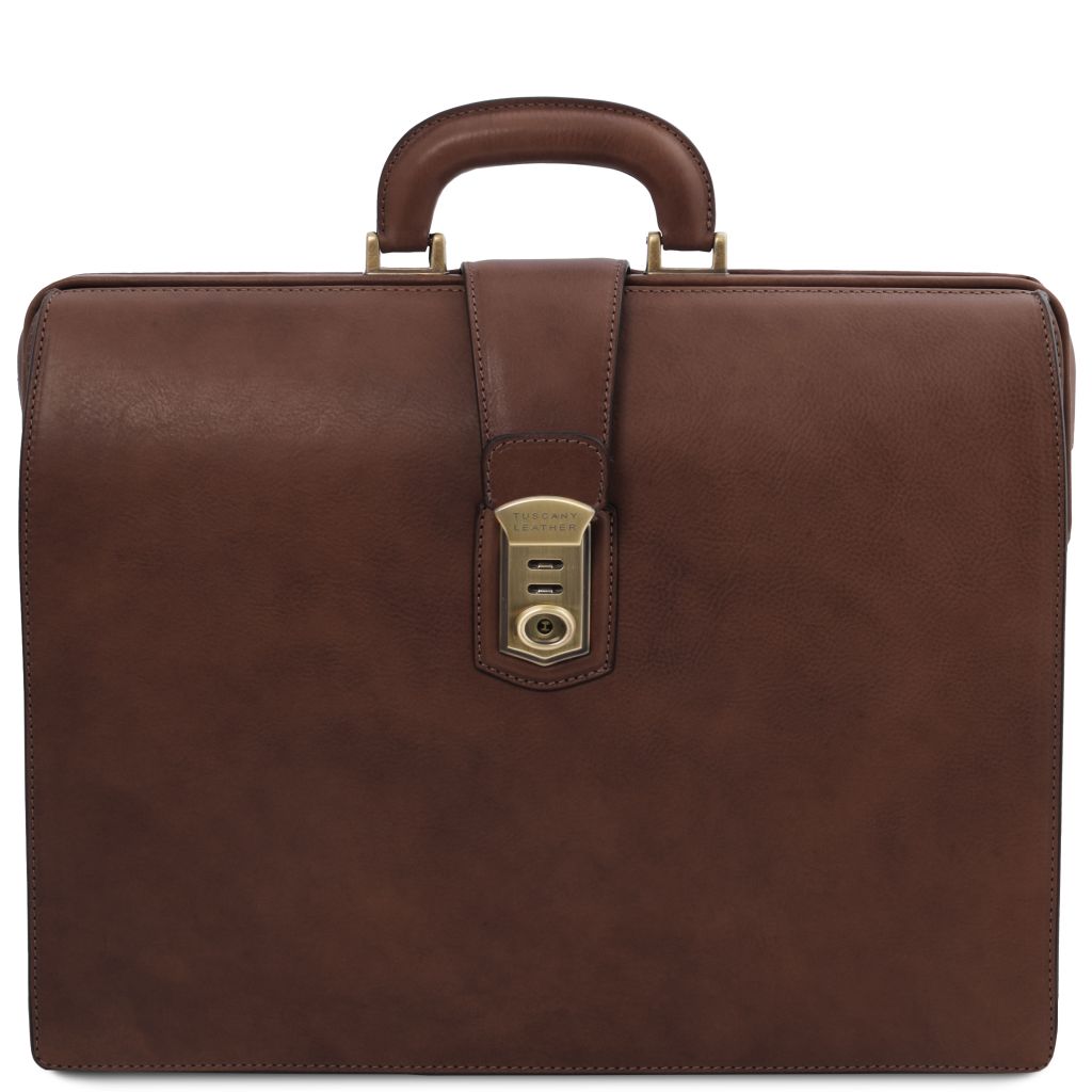 canova-leather-doctor-bag-briefcase-3-compartments-tl142352 - Tummanruskea