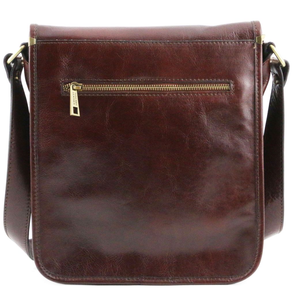 tl-messenger-two-compartments-leather-shoulder-bag-tl141255 - Tummanruskea - kuva 3