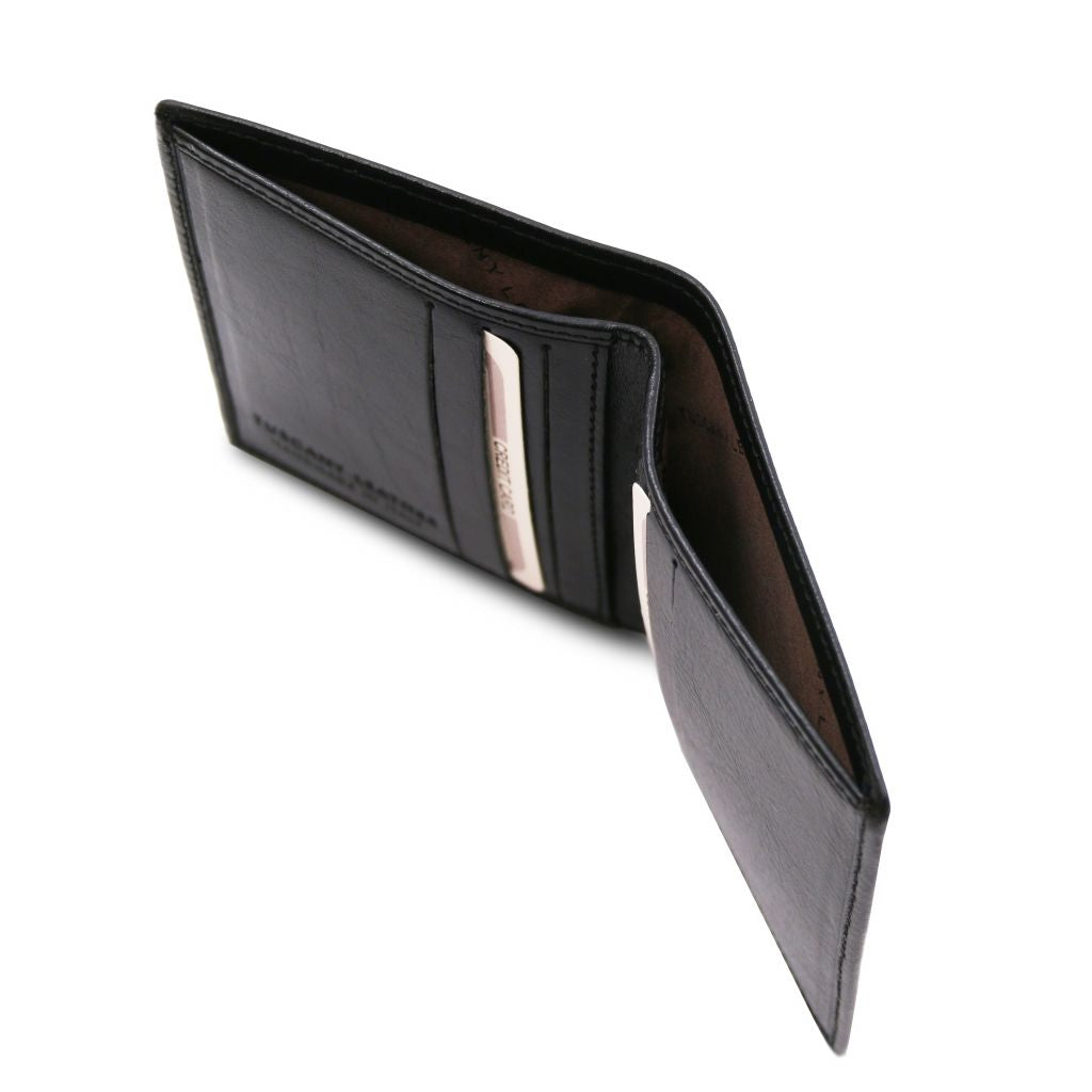 exclusive-2-fold-leather-wallet-for-men-tl142064 - Musta - kuva 3