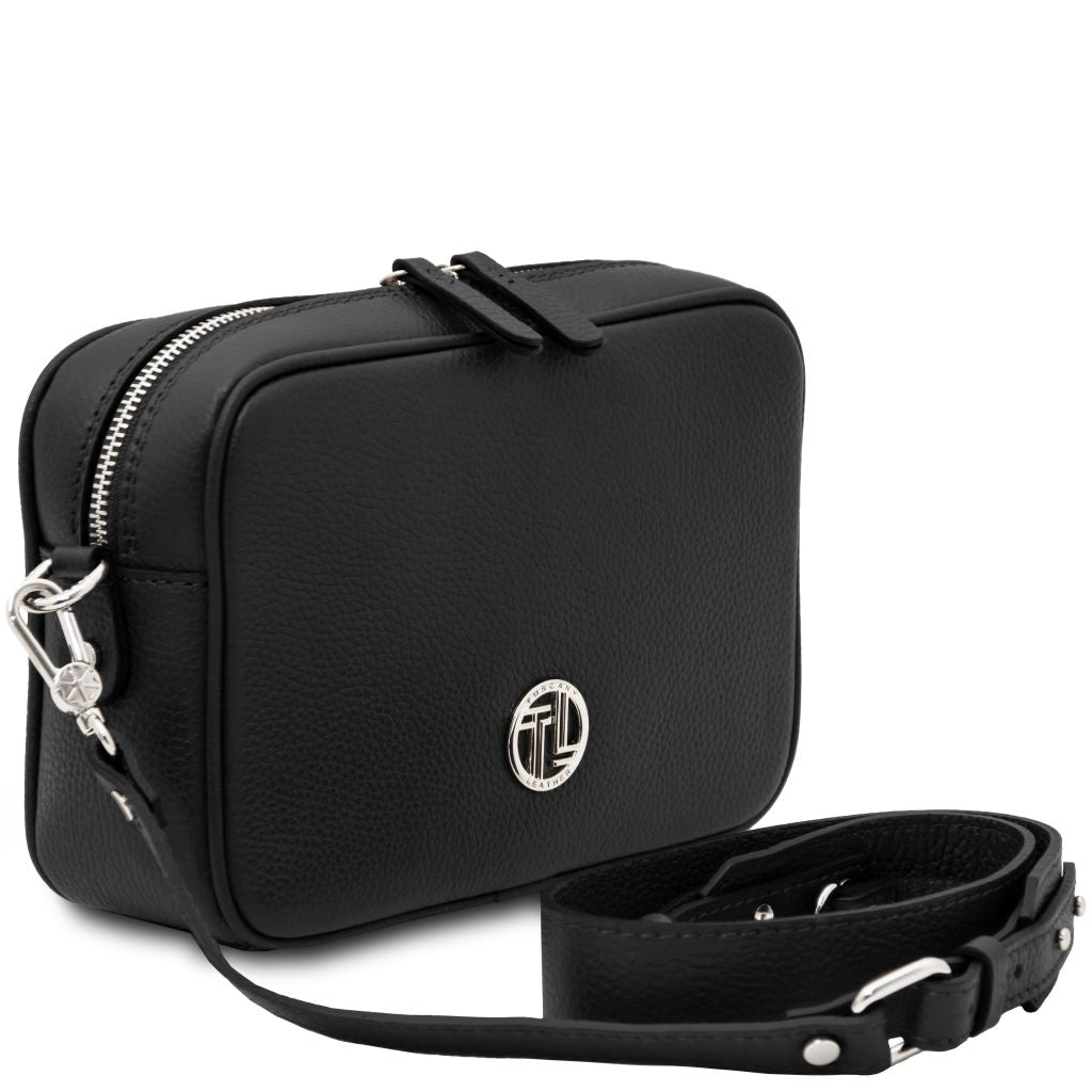 cubetto-leather-shoulder-bag-tl142499 - Musta - kuva 2