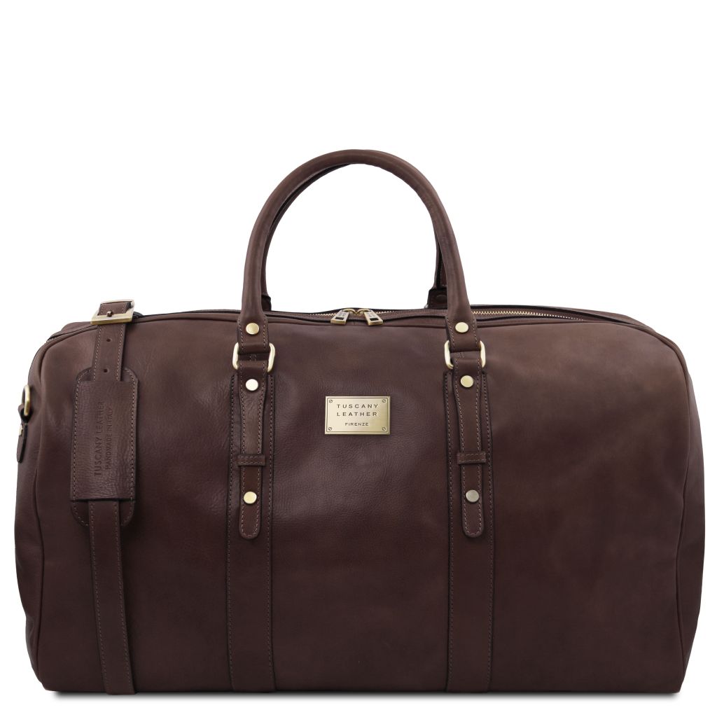 francoforte-exclusive-leather-weekender-travel-bag-tl142338 - Tummanruskea