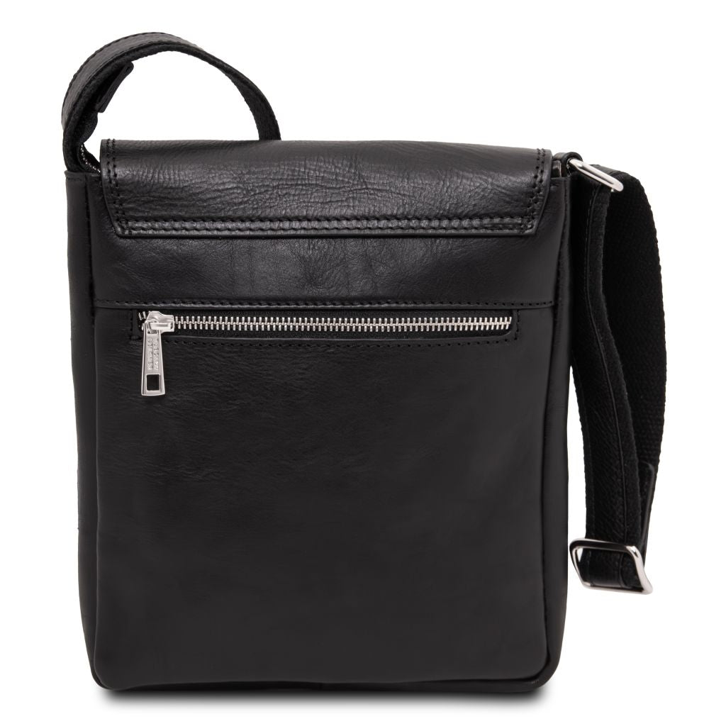 jimmy-leather-crossbody-bag-for-men-with-front-pocket-tl141407 - Musta - kuva 3