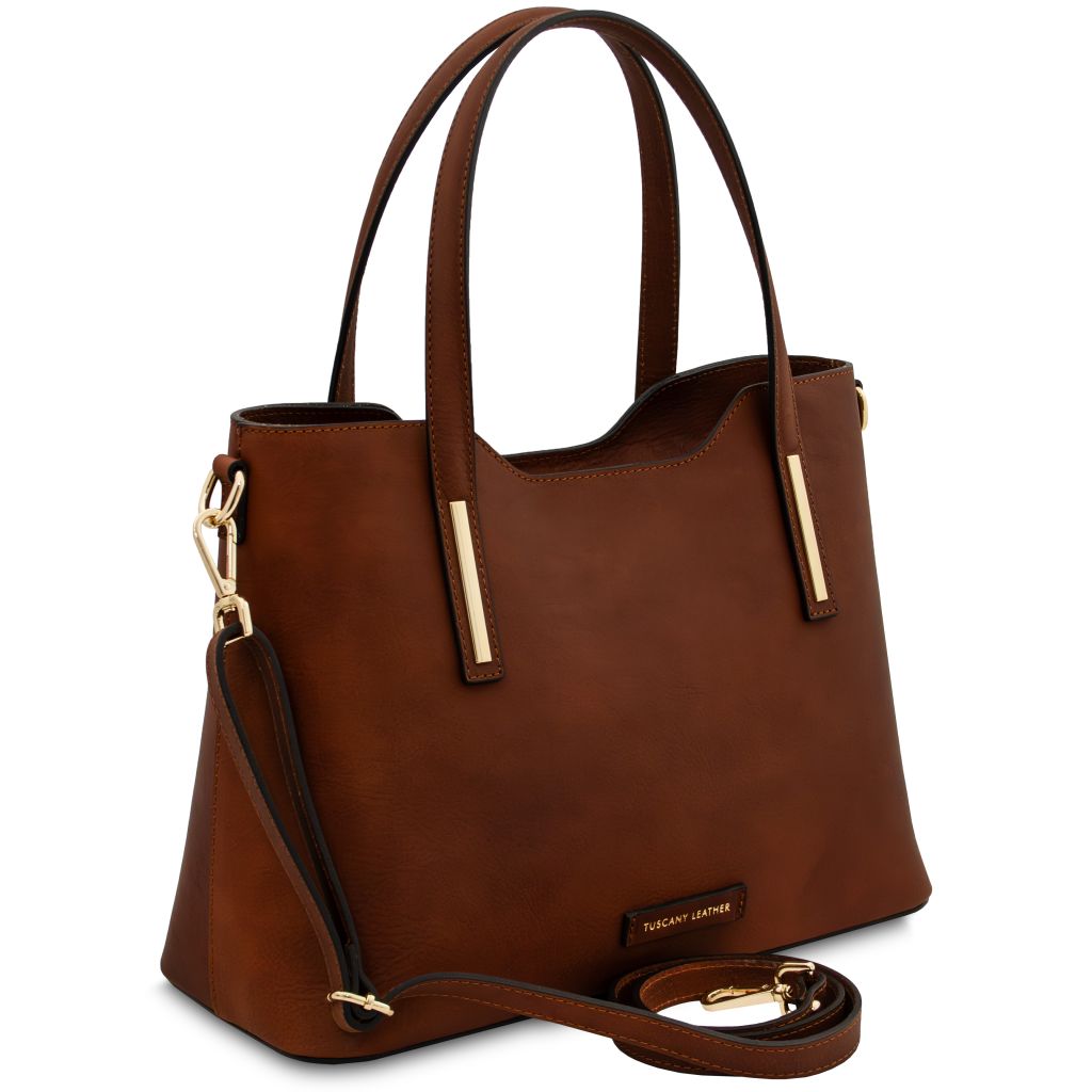 olimpia-leather-tote-tl142561 - Ruskea - kuva 2