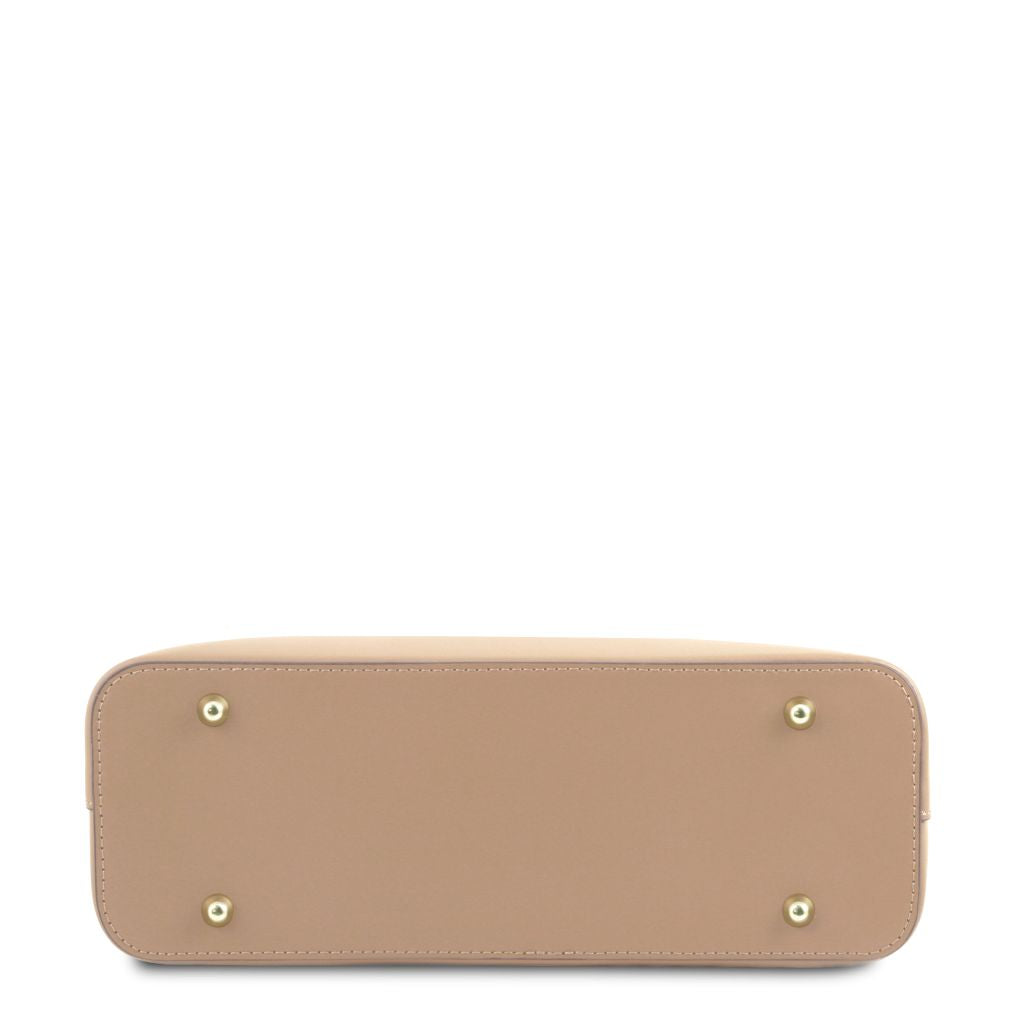 olimpia-leather-tote-small-size-tl141521 - Vaalea taupe - kuva 3