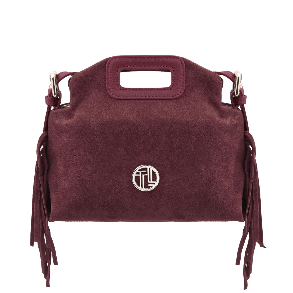Nomade - Mokkanahkainen hapsullinen clutch-laukku - TL142496