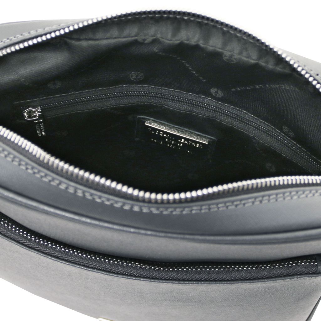 luke-saffiano-leather-crossbody-bag-for-men-tl142550 - Harmaa - kuva 4