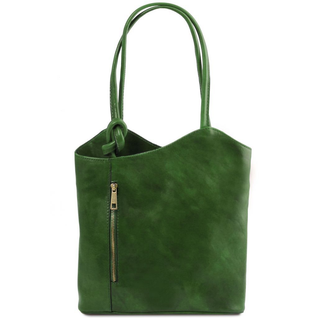 patty-leather-convertible-backpack-shoulderbag-tl141497 - Vihreä