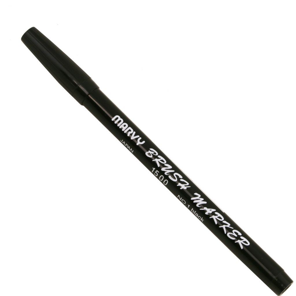 brush-marker-leather-repair-pen-tl141530 - Musta