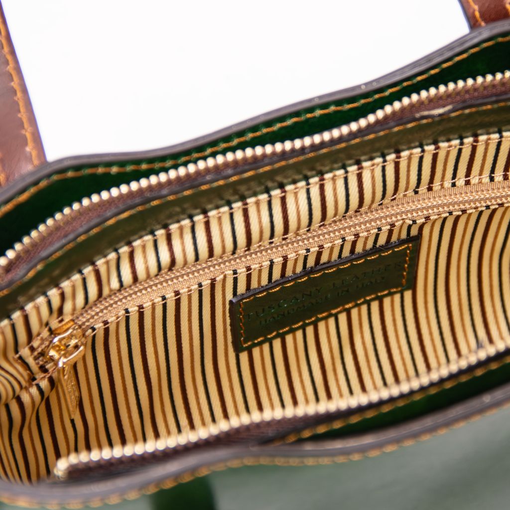 amelia-leather-tote-tl142406 - Vihreä - kuva 5