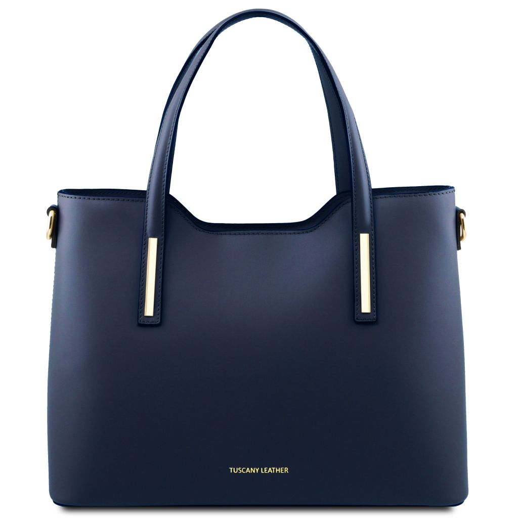 olimpia-leather-tote-tl141412 - Tummansininen
