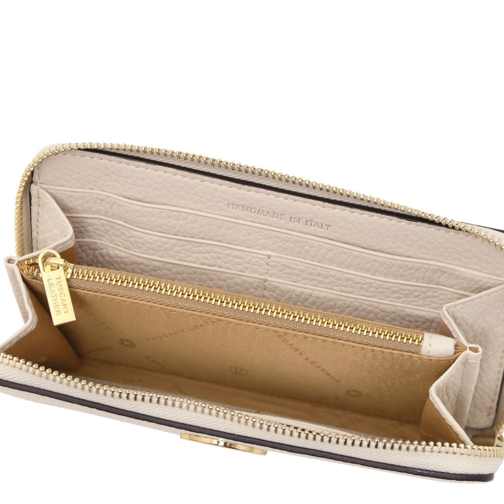 financier-exclusive-zip-around-leather-wallet-tl142485 - Beige - kuva 4