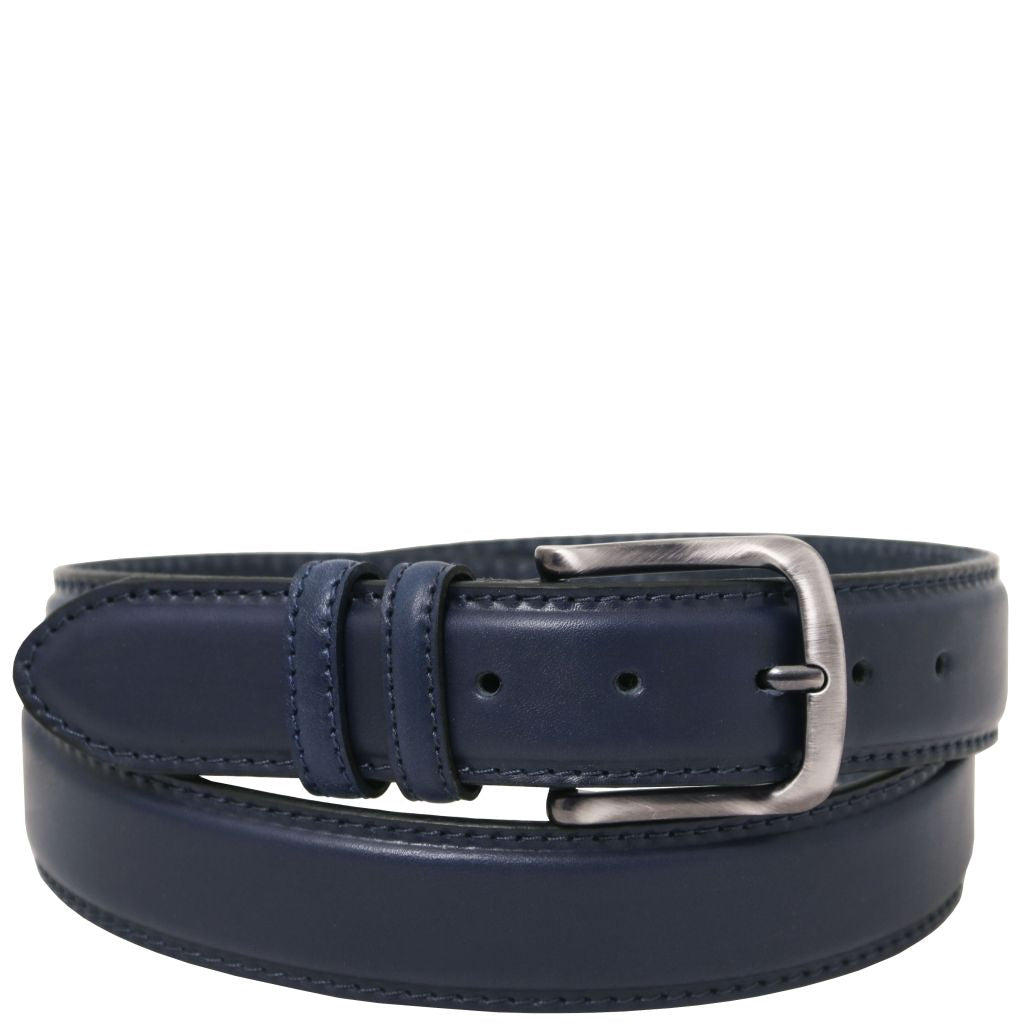 classic-tuscan-padded-leather-belt-40mm-tl142529 - Tummansininen