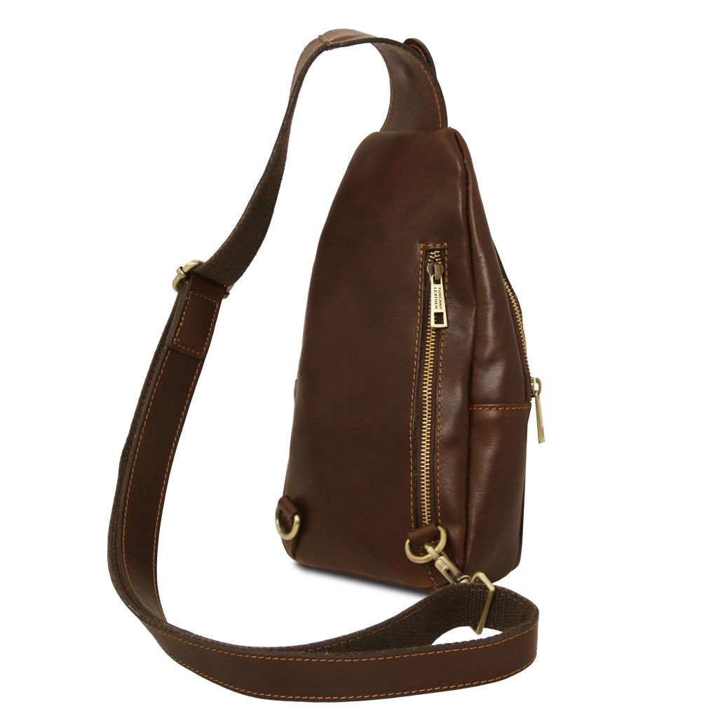 kevin-leather-crossover-bag-tl142423 - Tummanruskea - kuva 3