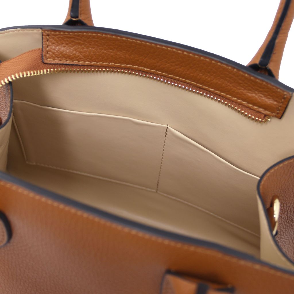 coccola-leather-handbag-tl142421 - Konjakki - kuva 6