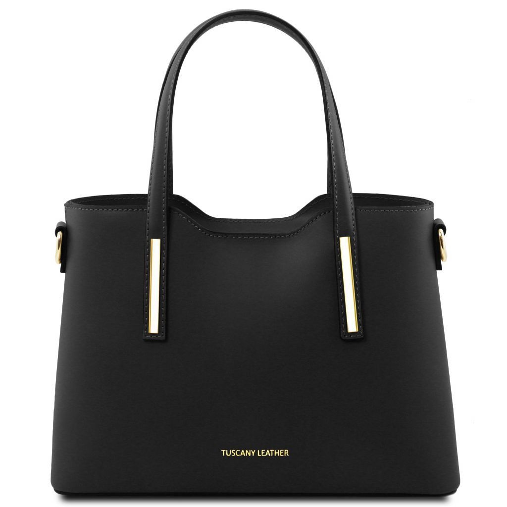 olimpia-leather-tote-small-size-tl141521 - Musta
