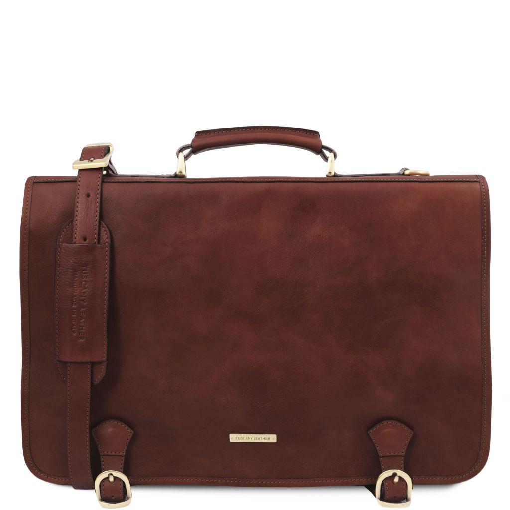 ancona-leather-messenger-bag-tl142073 - Ruskea