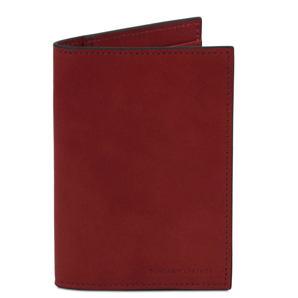 leather-passport-cover-tl142605 - Punainen