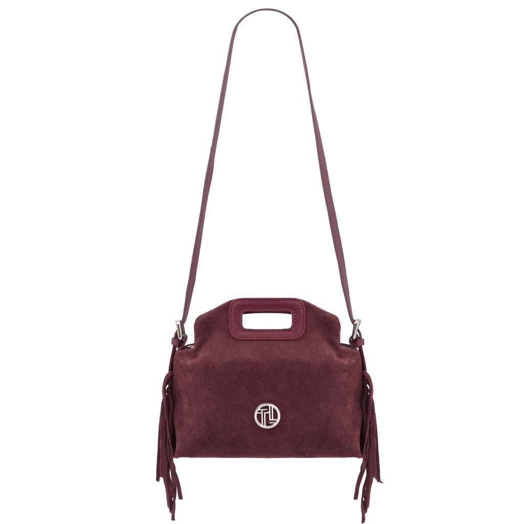 Nomade - Mokkanahkainen hapsullinen clutch-laukku - TL142496