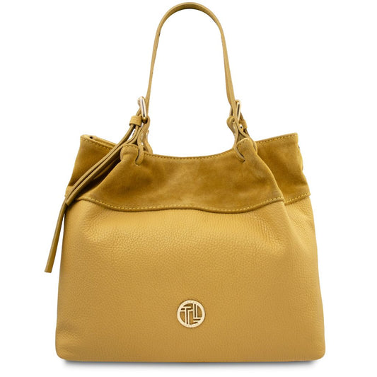 diade-soft-leather-shopping-bag-tl142587 - Keltainen
