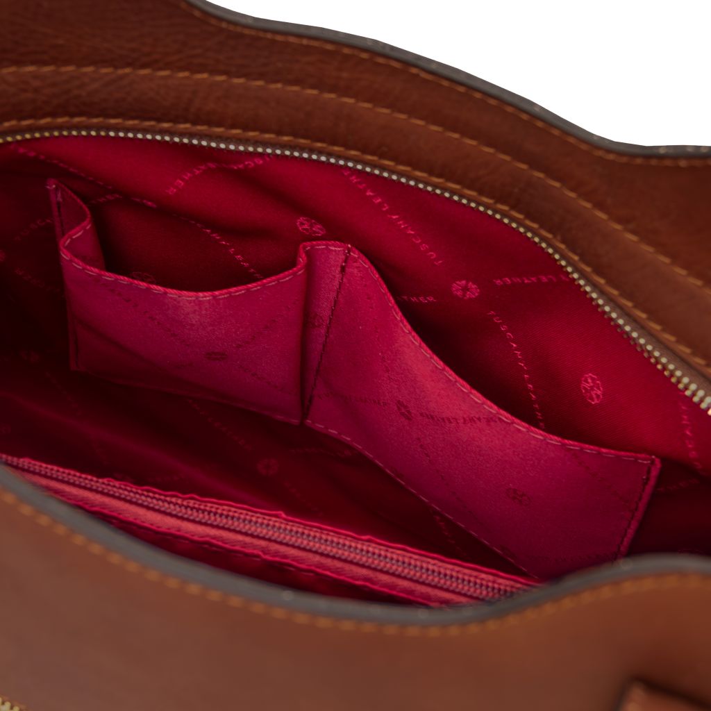 olimpia-leather-tote-tl142561 - Ruskea - kuva 6