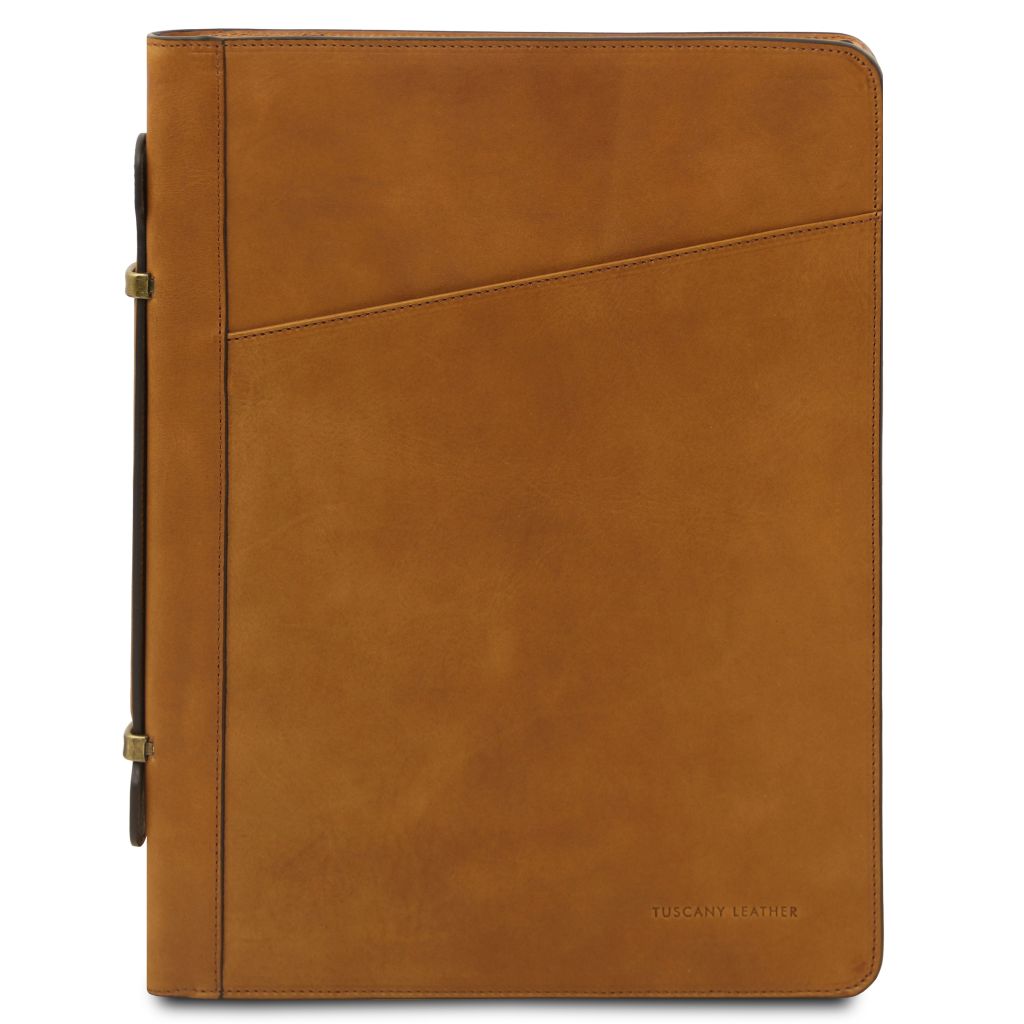 cesare-leather-document-case-with-handle-and-ring-binder-tl142554 - Luonnonväri