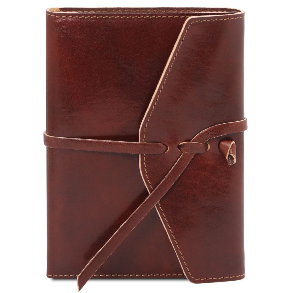 leather-journal-notebook-tl142027 - Ruskea