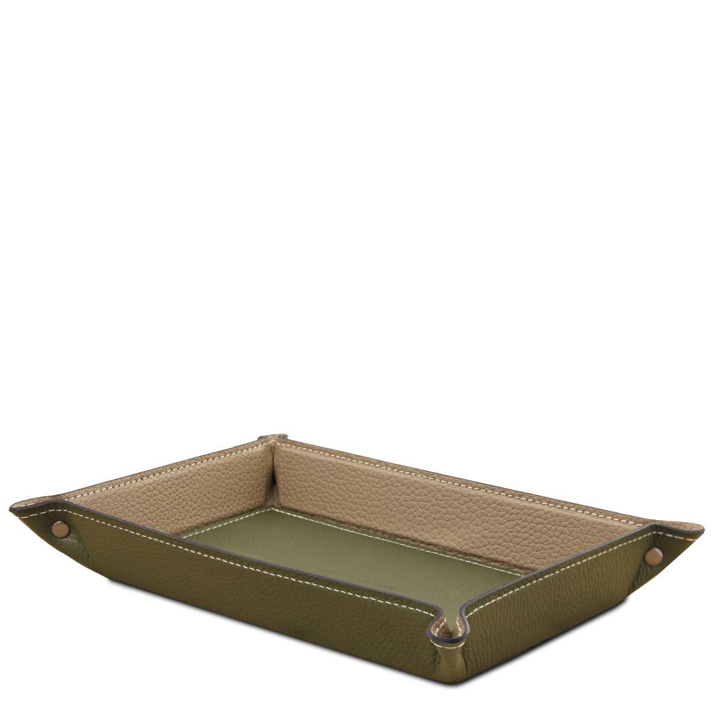 leather-valet-tray-tl142619 - Oliivinvihreä