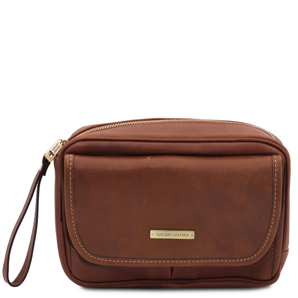ivan-leather-handy-wrist-bag-for-men-tl141830 - Ruskea