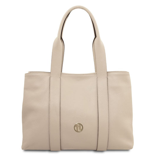 callie-soft-leather-shoulder-bag-tl142415 - Beige