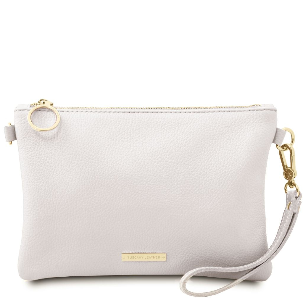 tl-bag-soft-leather-clutch-tl142029 - Valkoinen