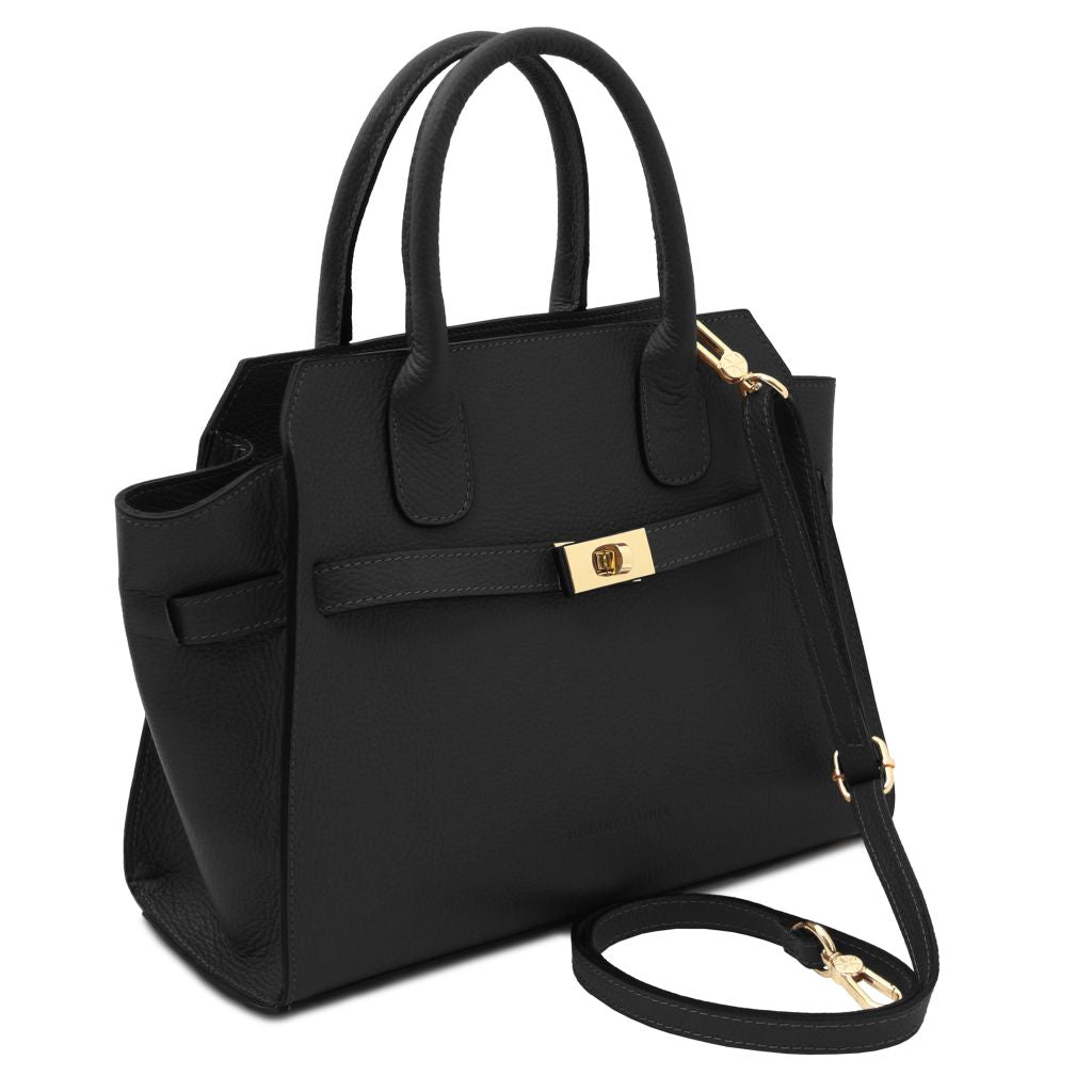 origami-leather-tote-tl142507 - Musta - kuva 2