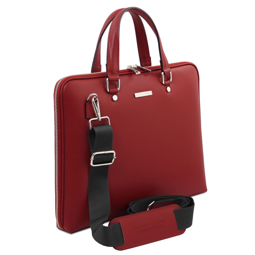 verona-saffiano-leather-business-bag-tl142547 - Punainen - kuva 2