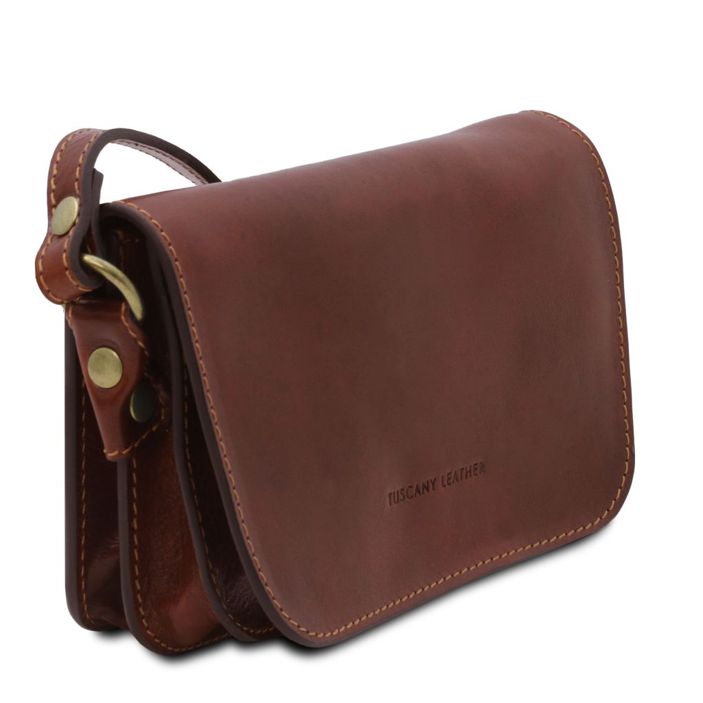 carmen-leather-shoulder-bag-with-flap-tl141713 - Ruskea - kuva 2