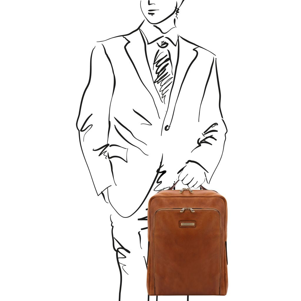 bangkok-leather-laptop-backpack-tl141793 - Luonnonväri - kuva 2