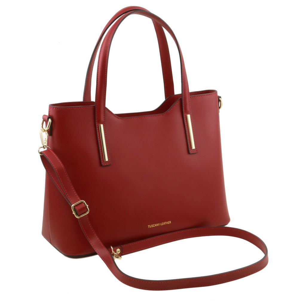 olimpia-leather-tote-tl141412 - Punainen - kuva 2