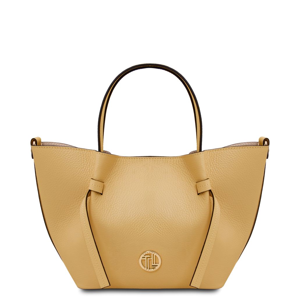 legame-leather-handbag-small-size-tl142482 - Pastellinkeltainen