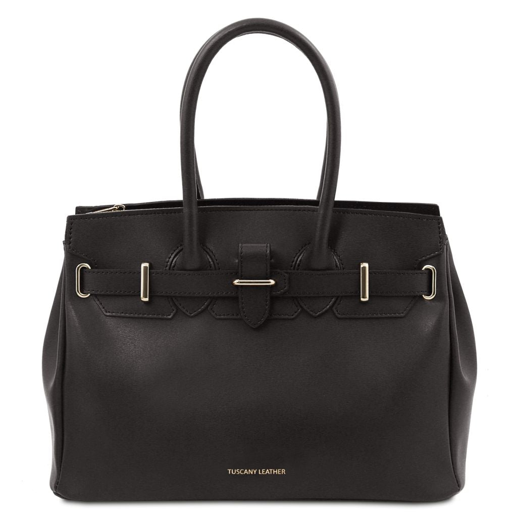 tl-bag-leather-handbag-tl142174 - Musta