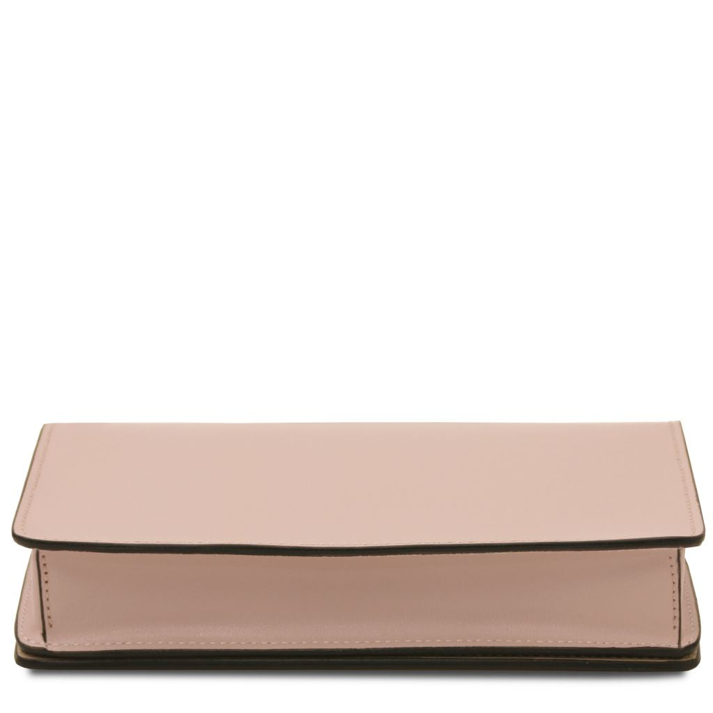 opera-leather-clutch-with-chain-strap-tl142505 - Nude - kuva 4