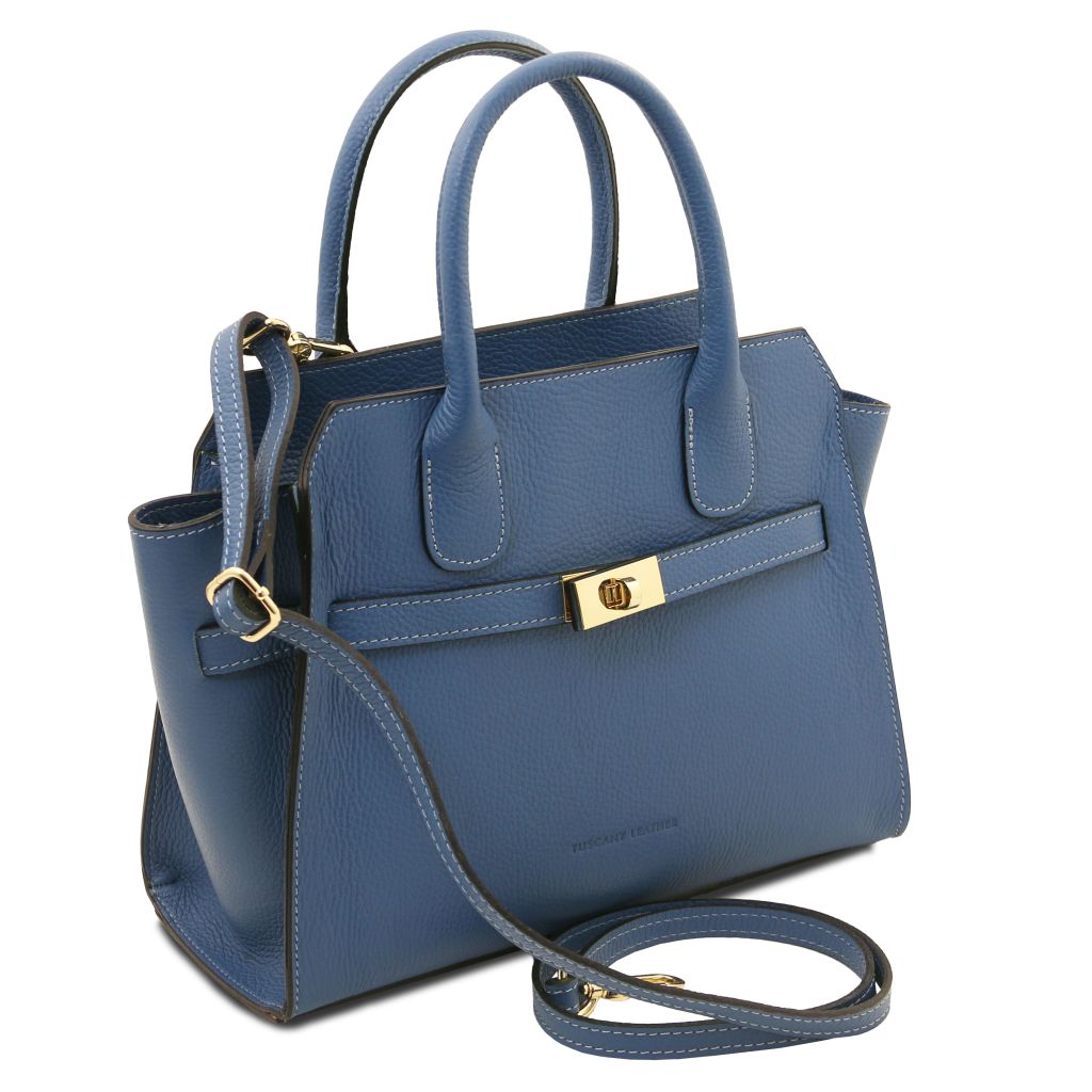 origami-leather-tote-tl142507 - Deniminsininen - kuva 2