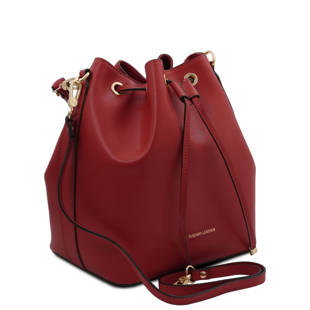 vittoria-leather-bucket-bag-tl141531 - Punainen - kuva 2