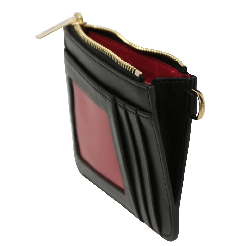 leather-card-holder-with-handle-tl142544 - Musta - kuva 4