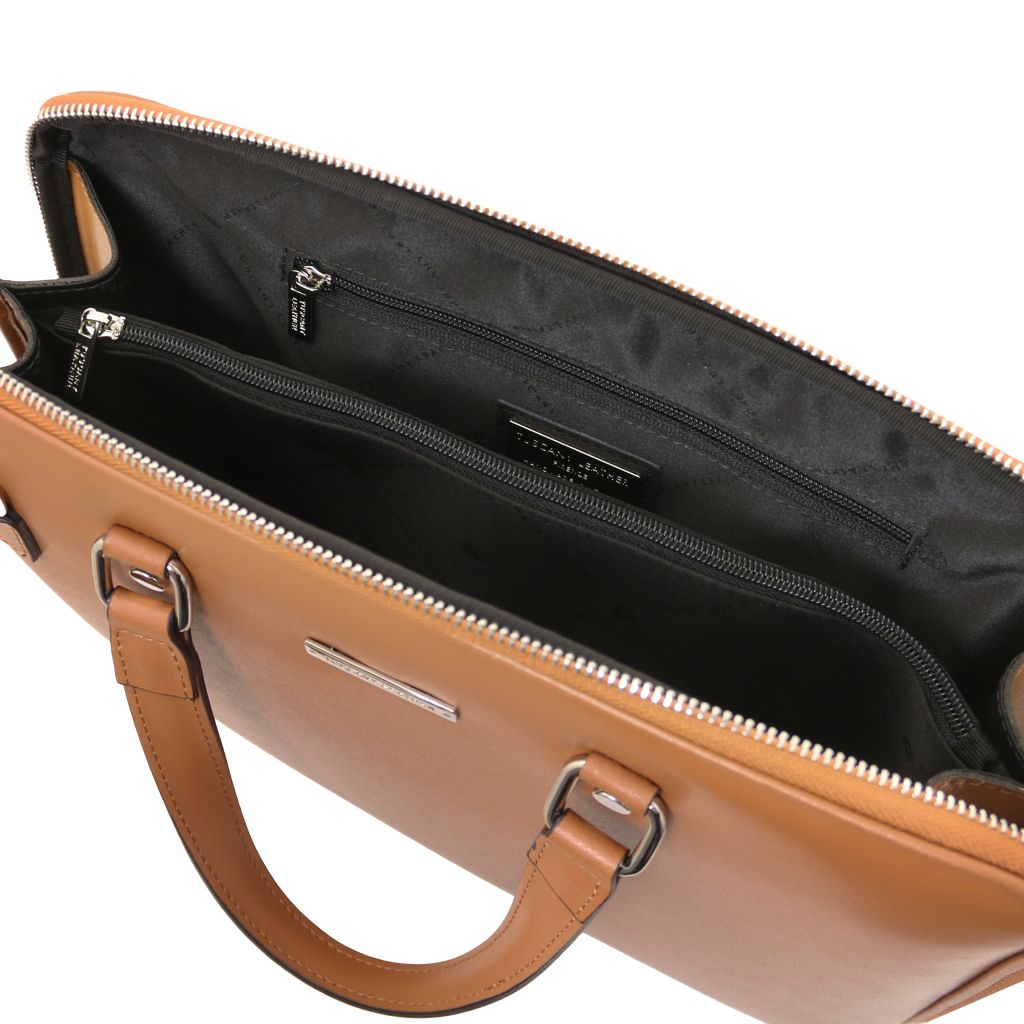 verona-saffiano-leather-business-bag-tl142547 - Konjakki - kuva 6