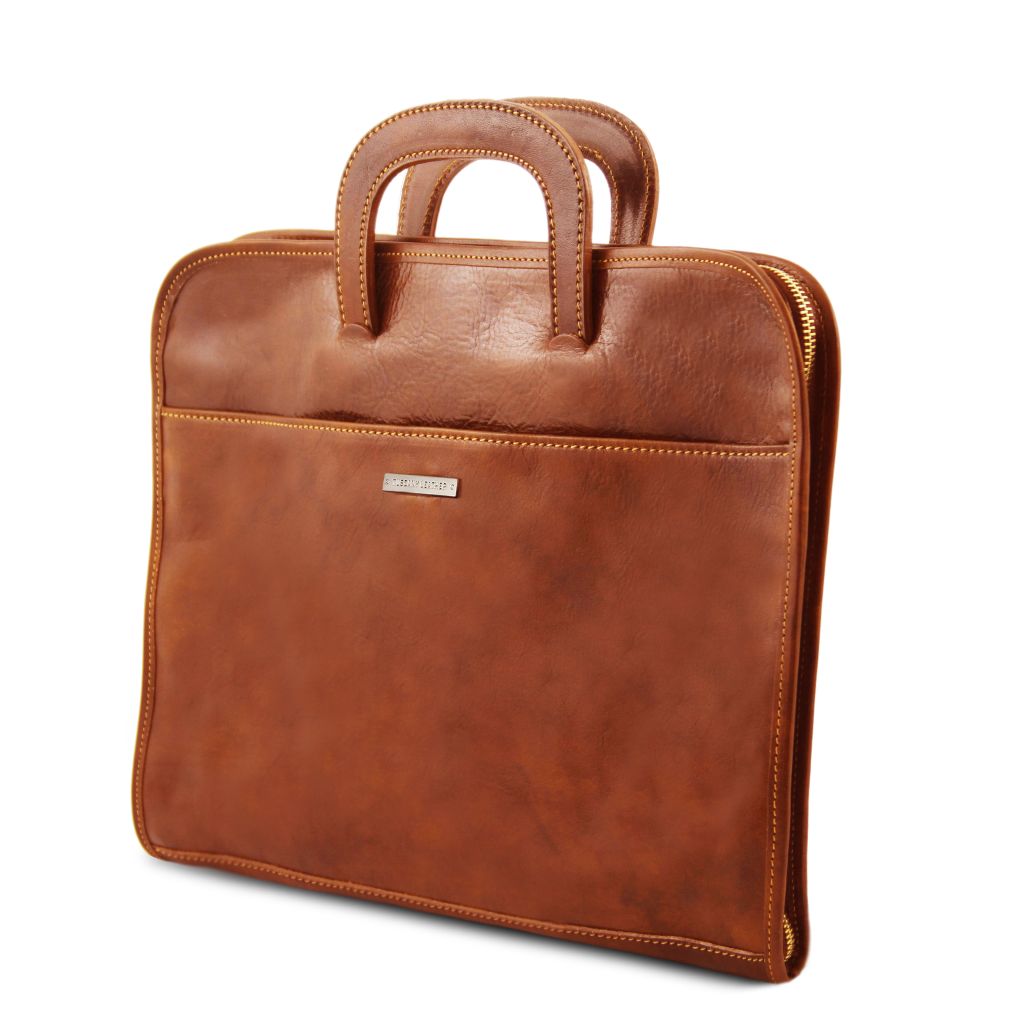 sorrento-document-leather-briefcase-tl141022 - Hunaja - kuva 3