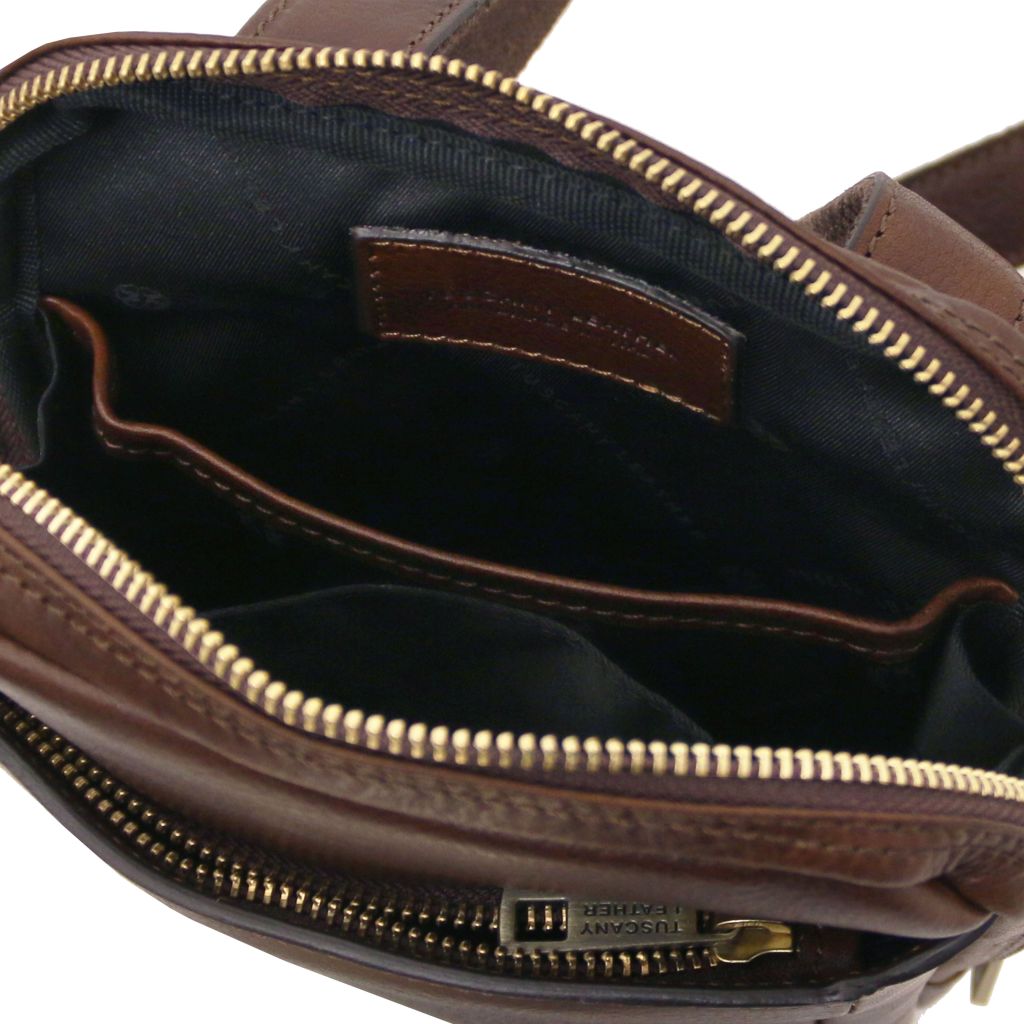 mark-leather-crossbody-bag-tl142428 - Tummanruskea - kuva 5