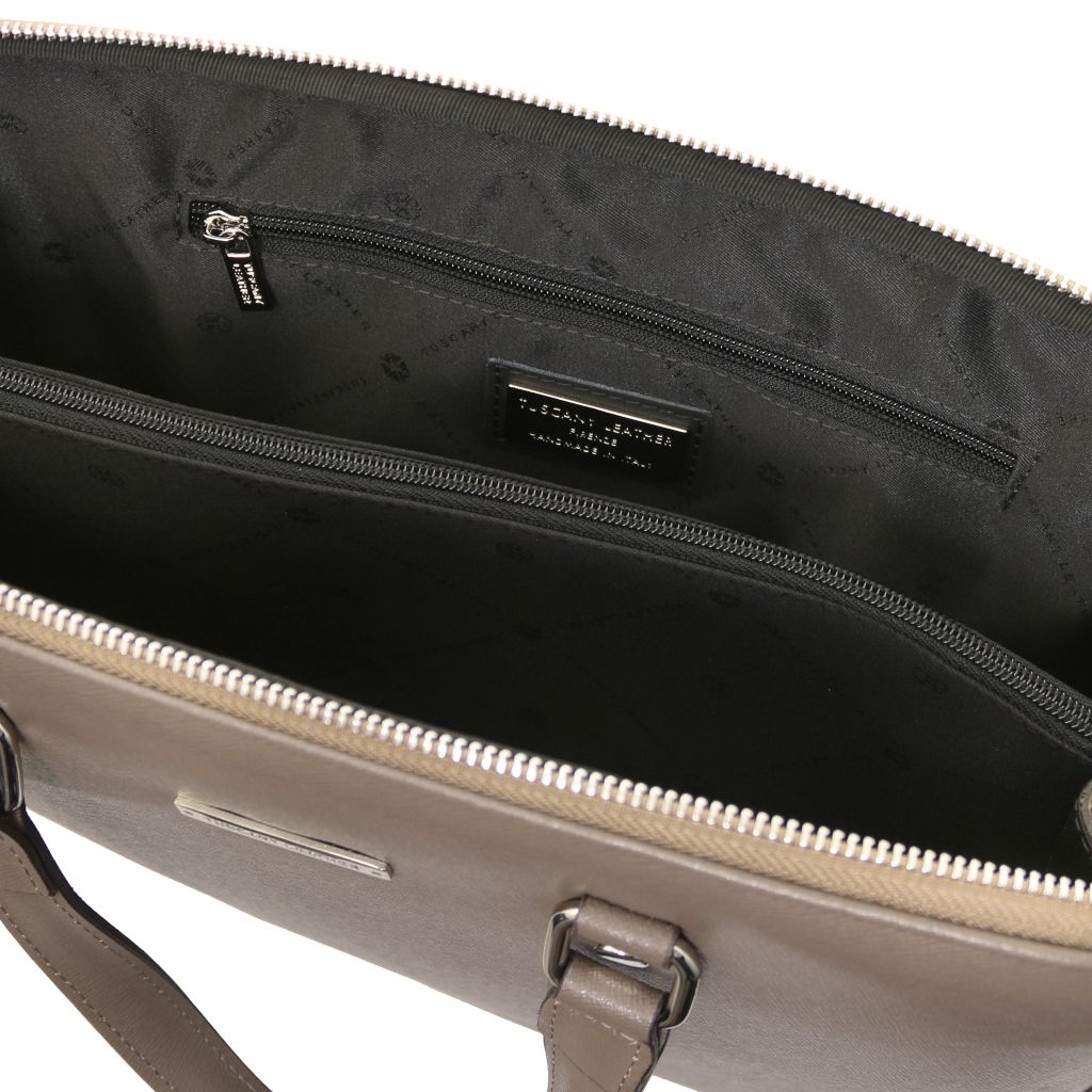 verona-saffiano-leather-business-bag-tl142547 - Tumma taupe - kuva 6