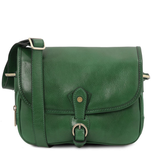 alessia-leather-shoulder-bag-tl142020 - Metsänvihreä