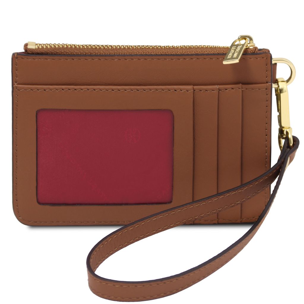 leather-card-holder-with-handle-tl142544 - Konjakki