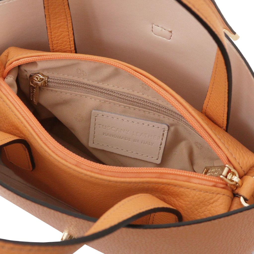 agatha-leather-handbag-tl142456 - Aprikoosi - kuva 7