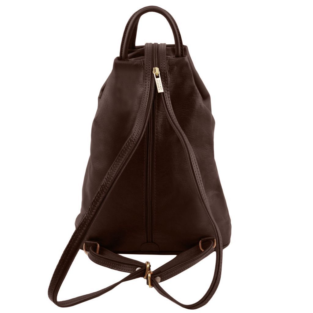shanghai-soft-leather-backpack-tl140963 - Tummanruskea - kuva 3